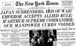 Japan Surrenders! Japan Surrenders!