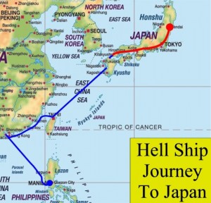POW's Transferred via Hell Ships
